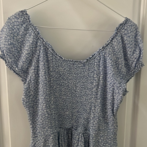 Abercrombie & Fitch Blue & White floral pattern size M babydoll cottagecore - Picture 4 of 11
